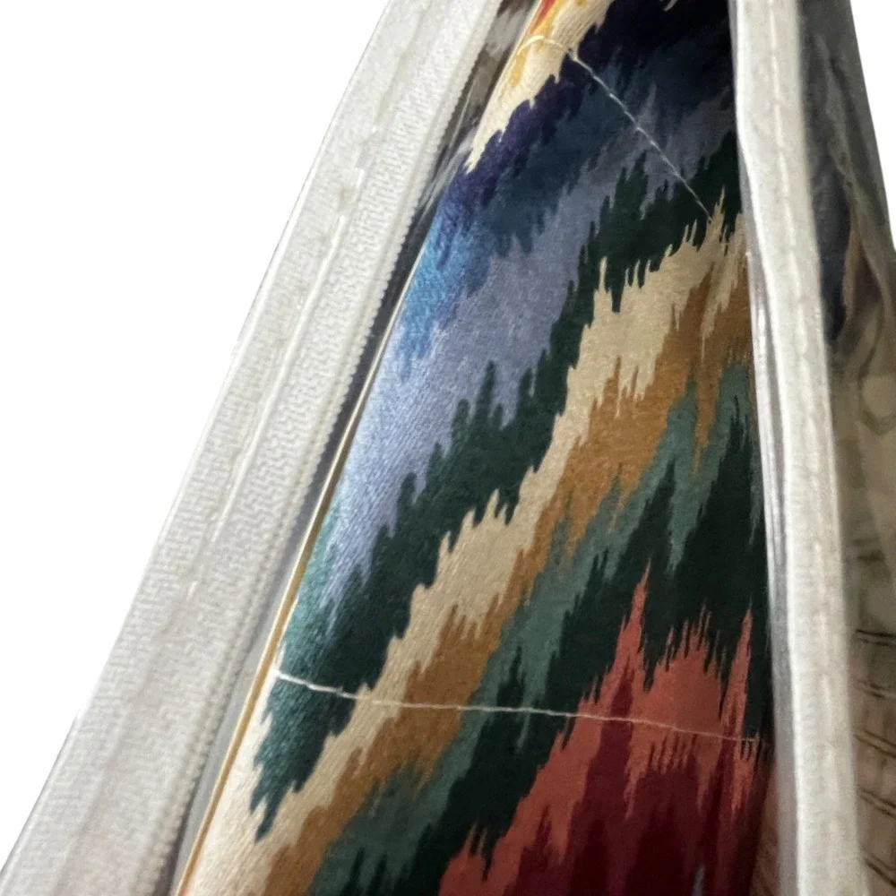 Waverly Ford Flamestich Parchment Balloon Valance Boho Southwestern Cabincore